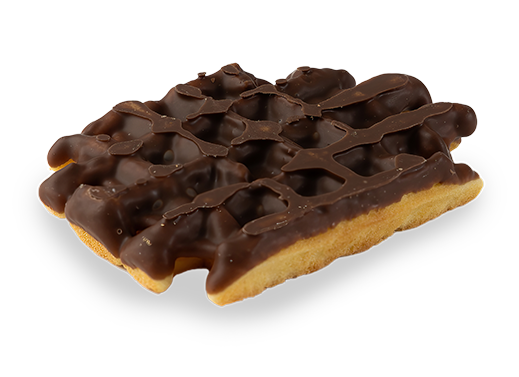 Vanillewafel  half choco